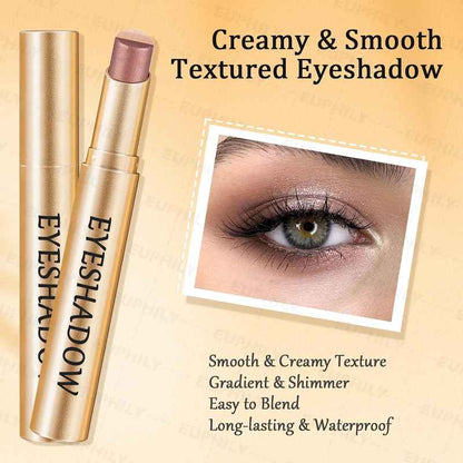 Swipe, Blend, Shine: Perfect Two-Tone Eye Makeup in One Stroke!