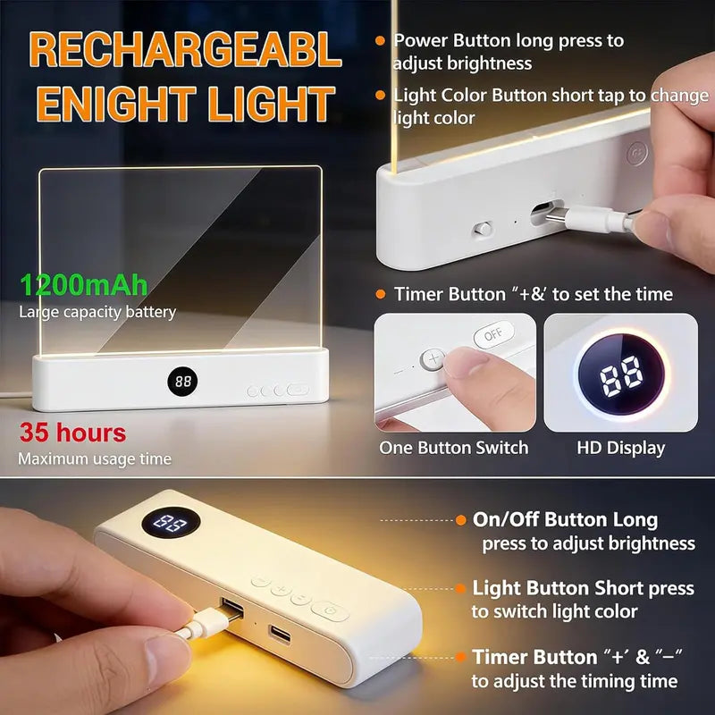 Rechargeable Full-Page Reading Light