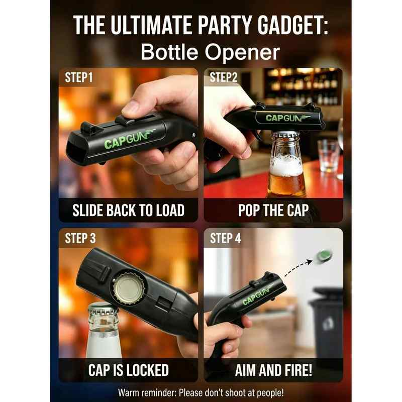 Pop, Lock & Launch Your Bottle Caps Effortlessly
