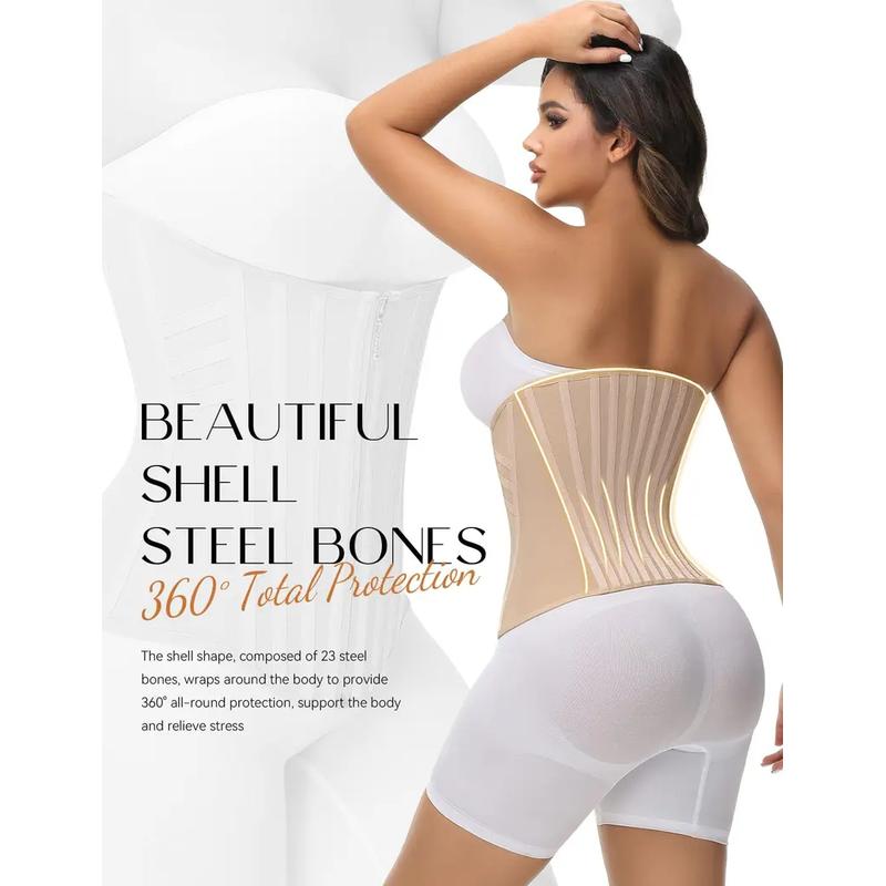 Instant Hourglass Shaping Waist Trainer with Zipper & Hooks