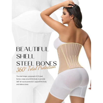 Instant Hourglass Shaping Waist Trainer with Zipper & Hooks