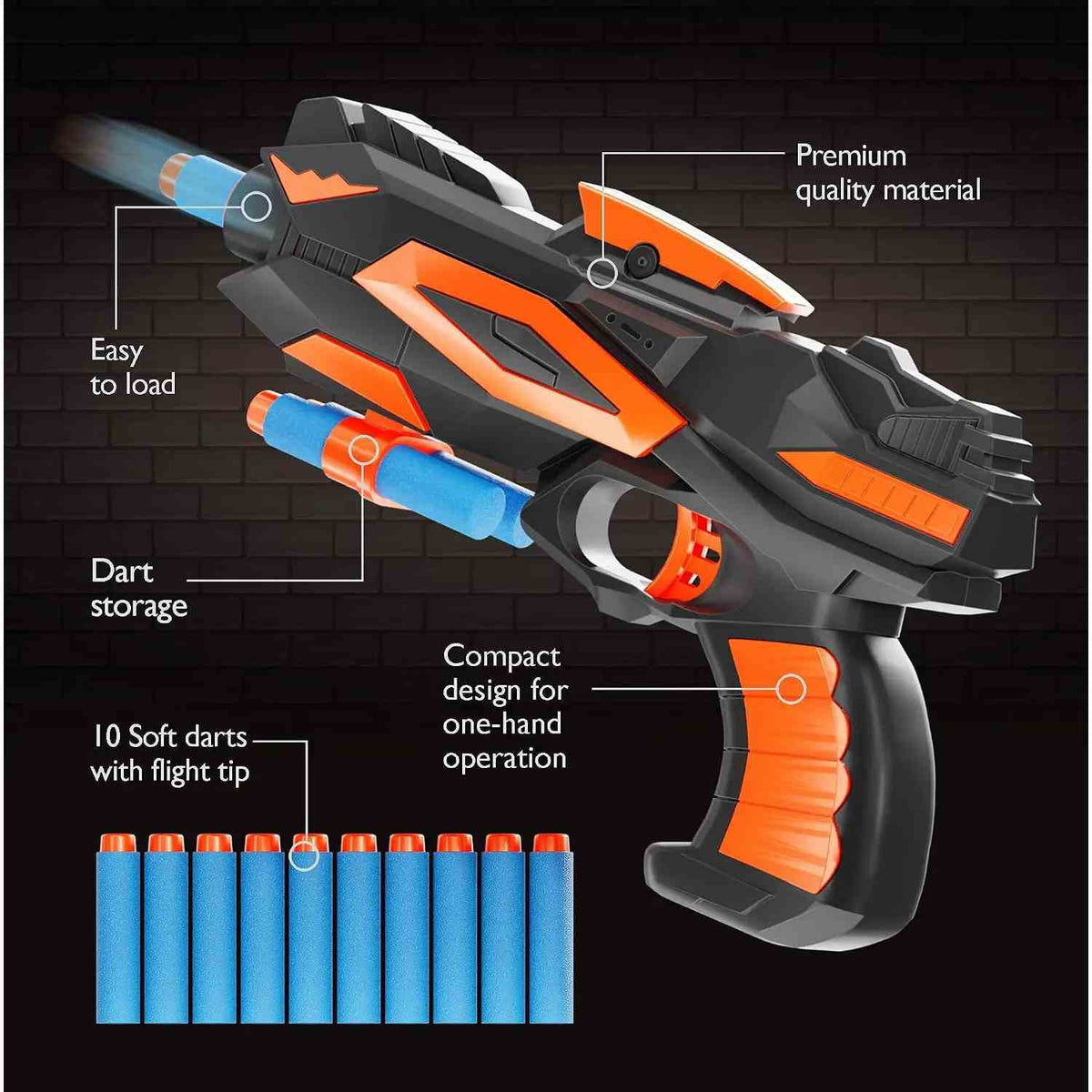 Floating Hover Target Game Set with Blaster & Darts