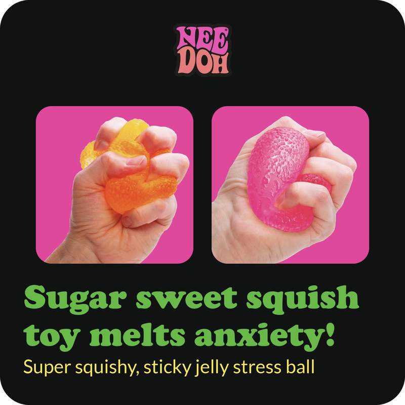 Ultra-Squishy Textured Stress Relief Gumdrop Ball