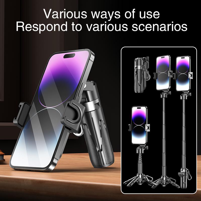 P15 Mini Grip Quadripod – Hold, Shoot & Stand with One Compact Phone Tool