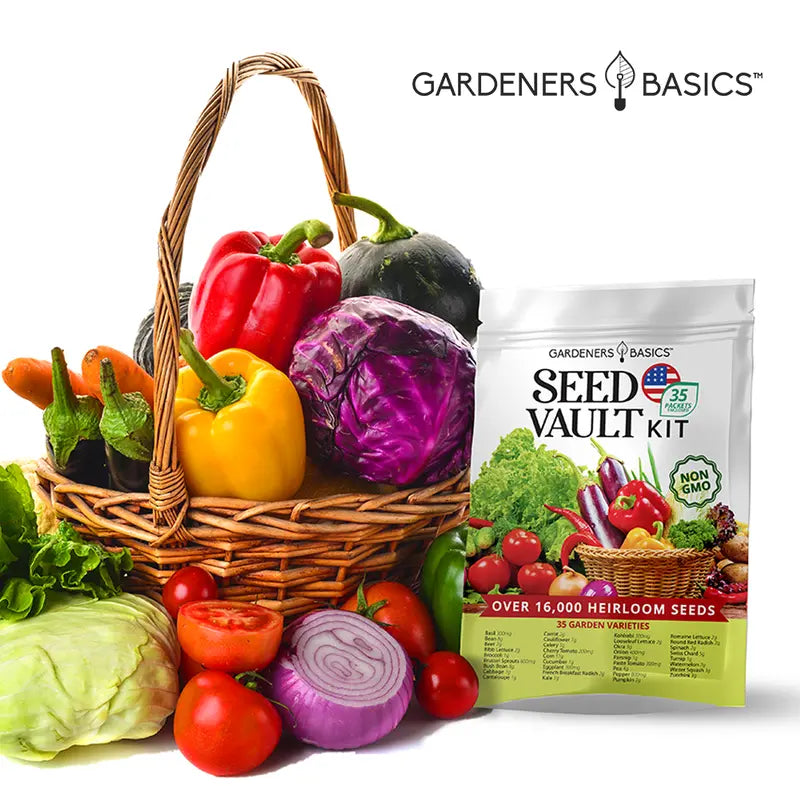 16,000+ Non-GMO Survival & Garden Vegetable Seed Vault
