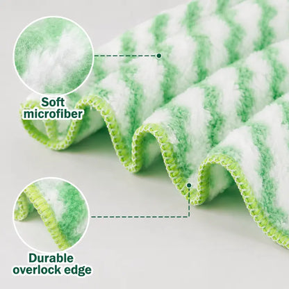 Instant Grease-Release Microfiber Dishcloths: Wipe Heavy Oil in Seconds with Zero Odor