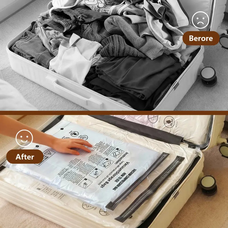 Triple Your Suitcase Space Instantly With Wireless Fast Compression Vacuum Bags