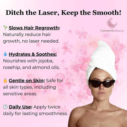 Natural Hair Growth Inhibitor Oil for Silky Smooth Skin