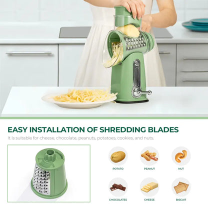 Effortless Meal Prep in Seconds With 5 Interchangeable Stainless Blades