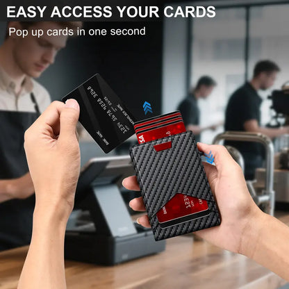 Instant Access RFID Blocking Minimalist Bifold Wallet