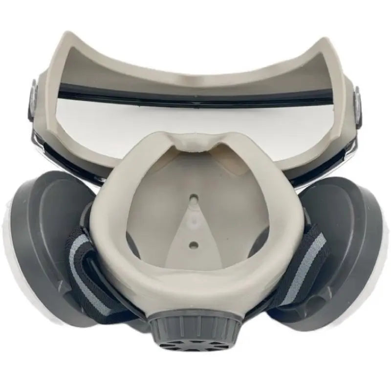 Dual-Filter Anti-Dust Respirator & Wide-Vision Safety Goggles Set