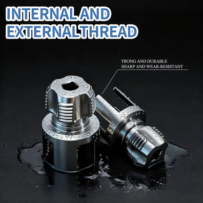 Heavy-Duty Damaged Pipe Thread Extractor & Broken Screw Removal Tool
