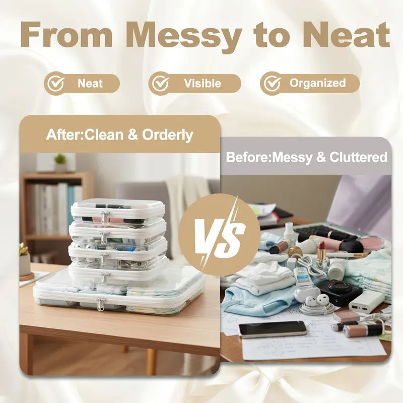 Clear Travel Packing Cubes: Breeze Through TSA Airport Security in Seconds