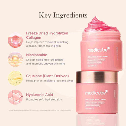 Get Instant Glass Skin Glow With Deep Collagen Plumping Jelly Cream