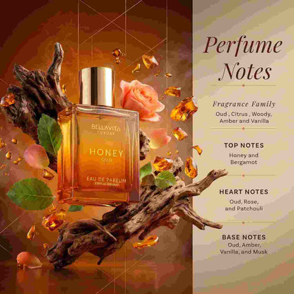Long-Lasting Honey Oud Eau De Parfum – Sweet Warm Luxury Fragrance