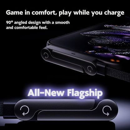 240W Fast Charging Cable with Built-in Foldable Stand