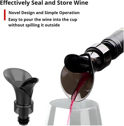2-in-1 Petal Wine Pourer & Airtight Stopper