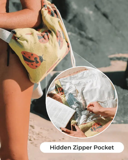 The 2-in-1 Beach Towel Backpack: Fold, Cinch, and Go Anywhere!
