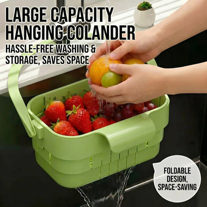 Hands-Free Collapsible Sink Strainer Basket: Fast Draining, Zero Clogs & Clean Hands