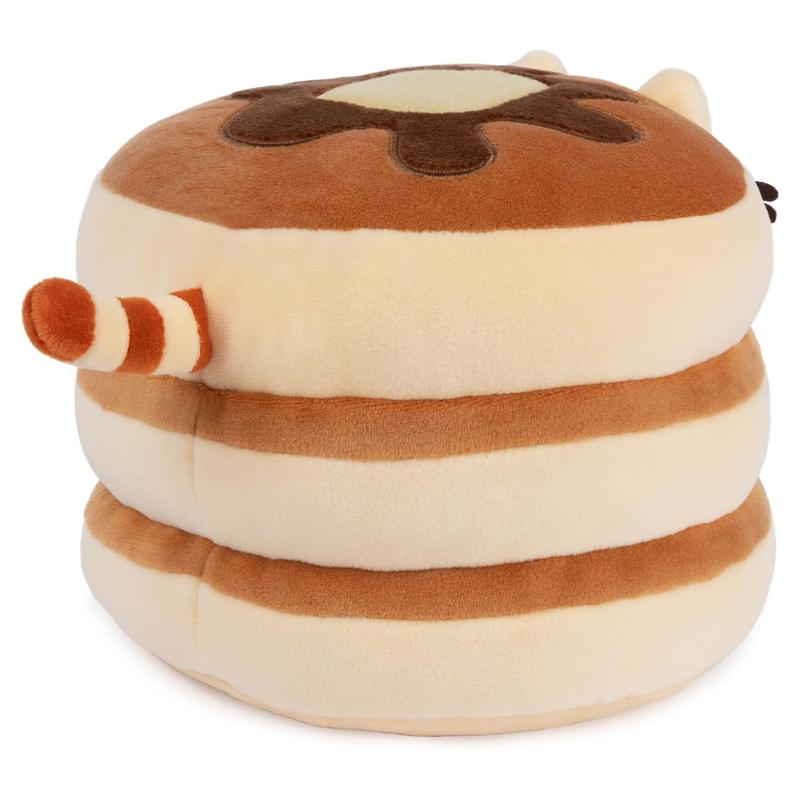 Ultra-Soft Stacked Pancake Cat Plush Cushion