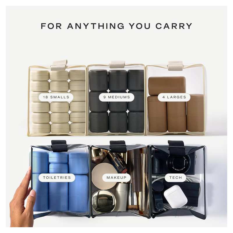 Clear Magnetic Travel Toiletry Bag – 1-Quart Leak-Resistant Organizer