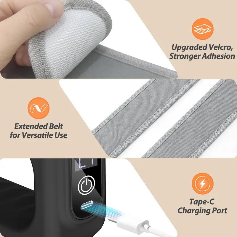 Deep Tissue Fascia Ring Massager with Hands-Free Belt