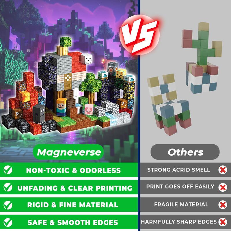 Magnetic Pixel World Building Blocks — Unlimited 3D World Creation for Kids