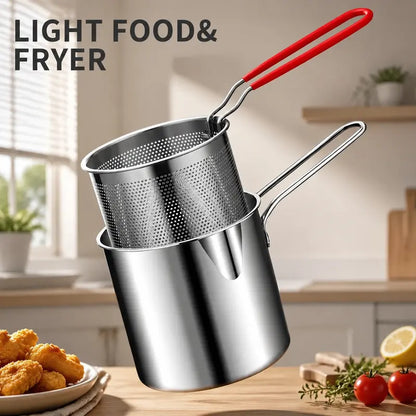 Stainless Steel Mini Deep Fryer Set