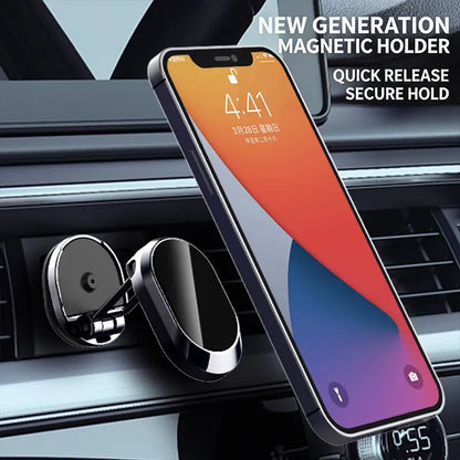 Ultra-Strong Magnetic Folding Car Phone Mount with 360° Rotation