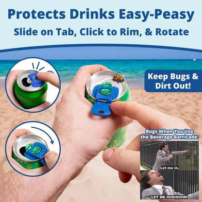 Easy-Open Can Protector & Anti-Bug Beverage Barricade