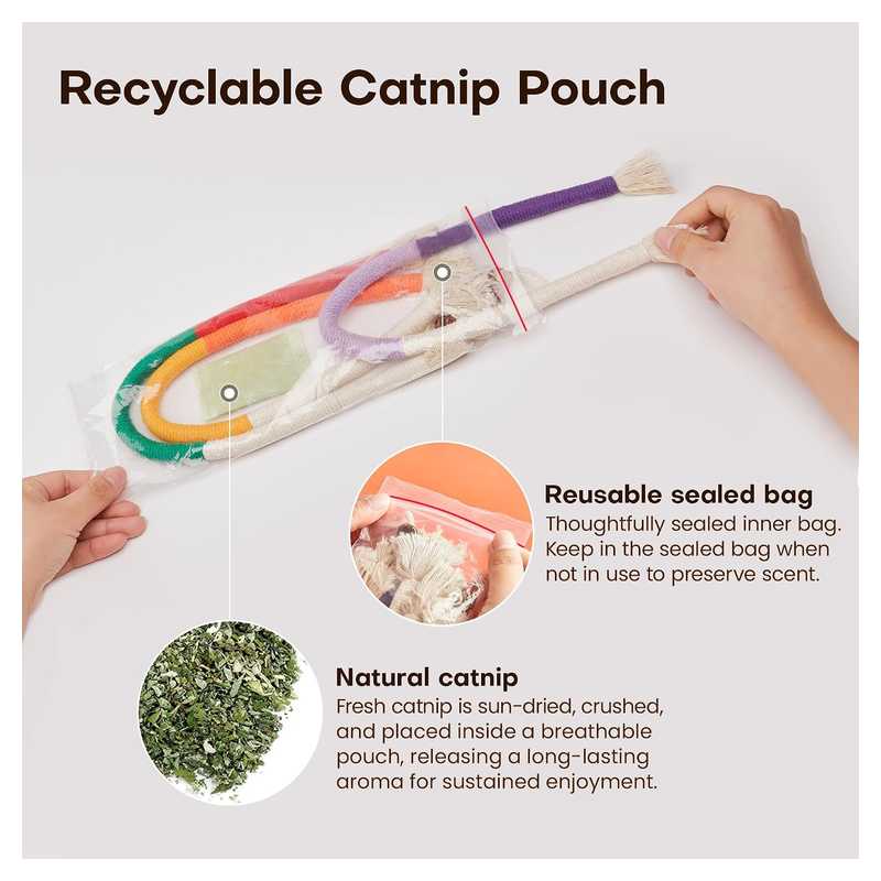 [BUY 1 GET 1 FREE]Natural Dental Care & Interactive Play Rope for Cats