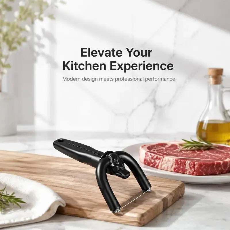 Ultra-Sharp Meat Slicer Peeler for Effortless Paper-Thin Slices