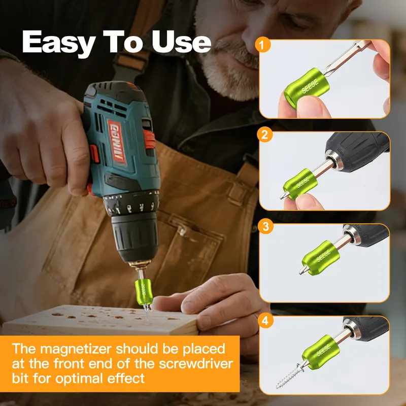 Universal Magnetic Screw Holder Ring – Lock Screws Instantly & Prevent Drops