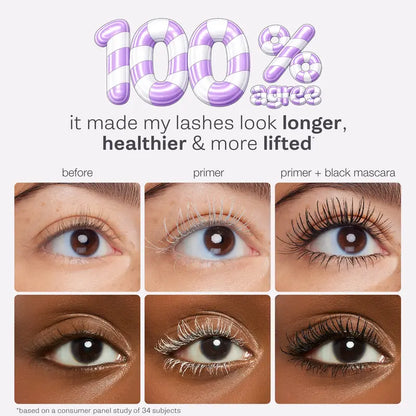 24H Flake-Free Tubing Lash Primer & Mascara Duo for Extreme Length, Lift & Volume
