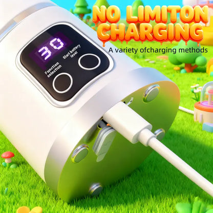12-Blade Cordless Portable Blender with Smart LED Display for Shakes & Smoothies
