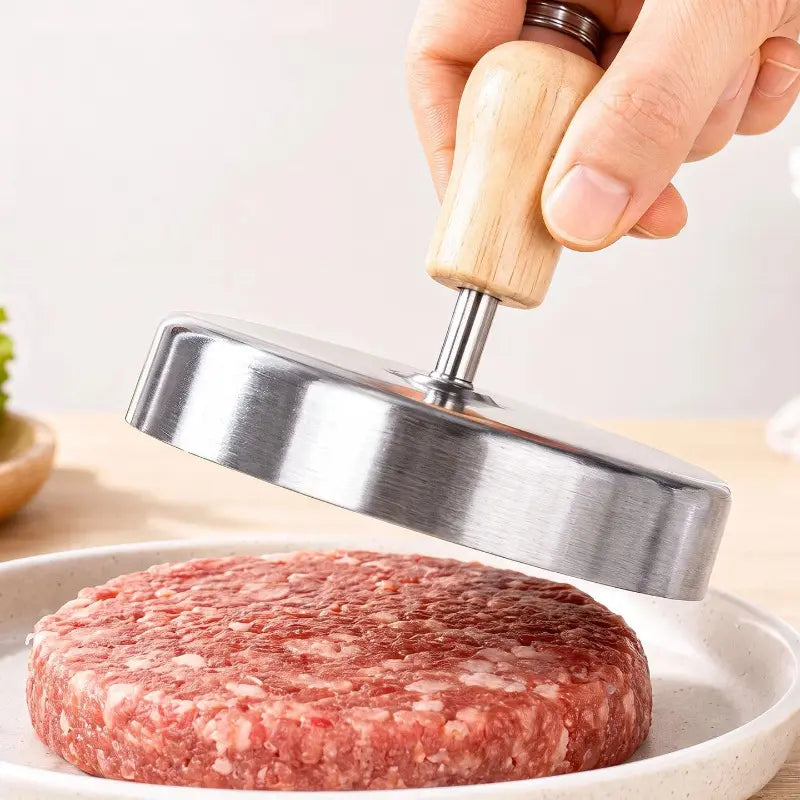 Stainless Steel Burger Press Patty Maker for Perfectly Uniform Smash Burgers