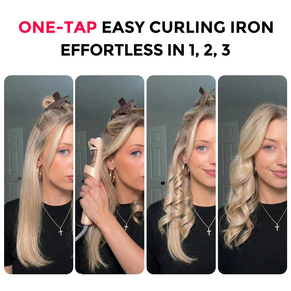 Effortless Automatic Rotating Hair Curler for Salon Bouncy Curls