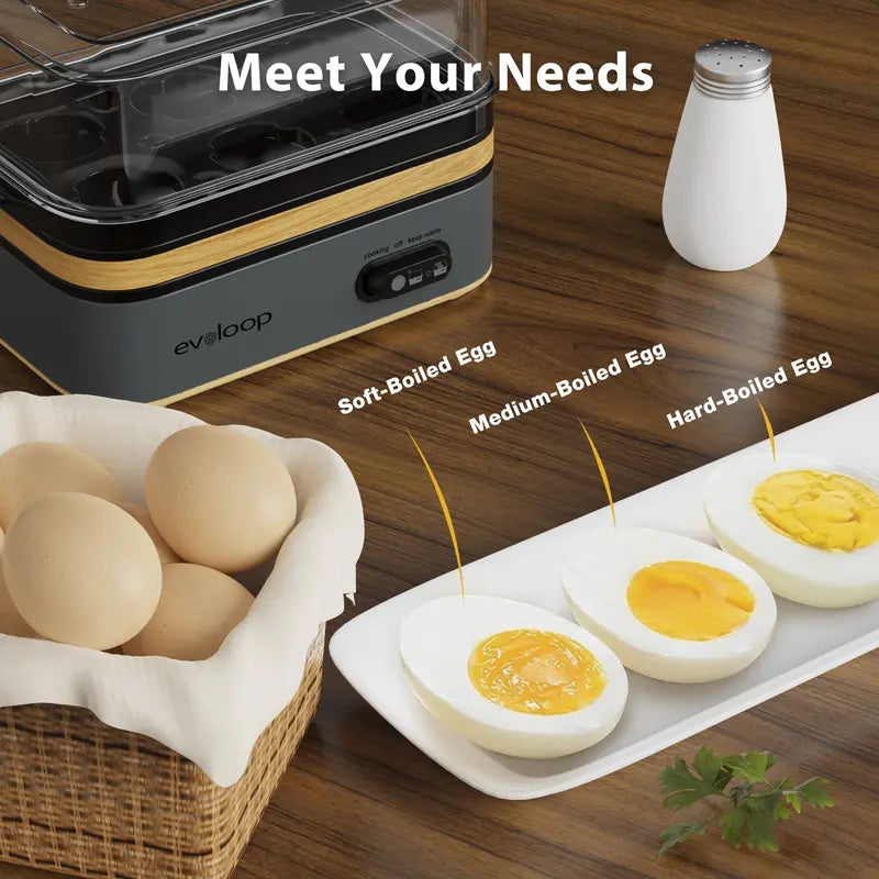 Rapid Electric Egg Cooker & Multi-Function Breakfast Steamer