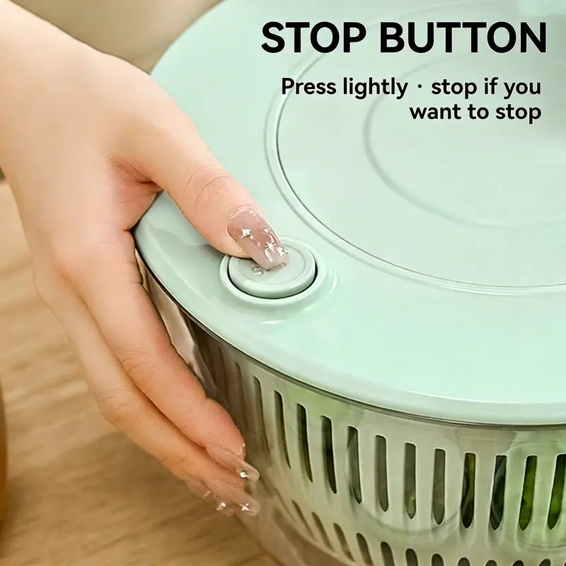 6-in-1 Multi-Functional Salad Spinner & Precision Mandoline Slicer Bowl