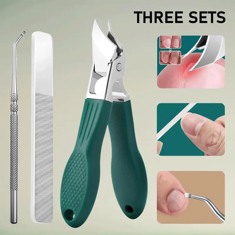 Precision Angled Clipper Kit for Thick & Ingrown Toenails