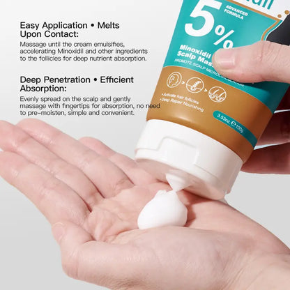 5% Minoxidil & Keratin Hair Regrowth & Scalp Massage Cream