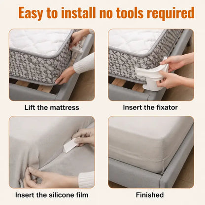 No-Lift Bed Sheet Holders: Lock Corners Tight & Never Tuck Again