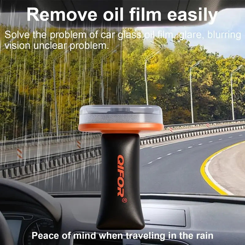 Crystal-Clear Windshield Oil Film & Stain Remover Applicator
