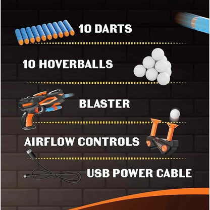 Floating Hover Target Game Set with Blaster & Darts