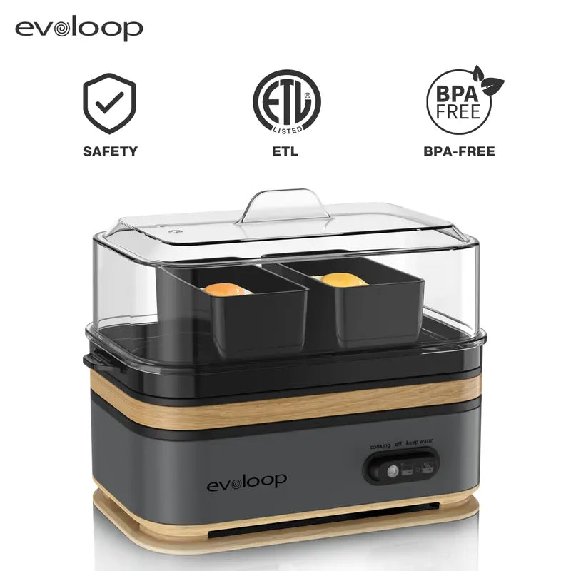 Rapid Electric Egg Cooker & Multi-Function Breakfast Steamer