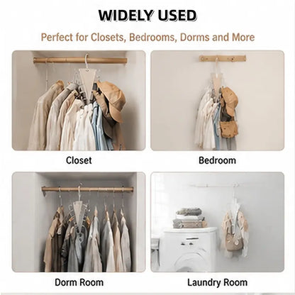 360° Rotating Closet Hanger Organizer – Instant 80% Space Saving for Bras, Belts & Tank Tops