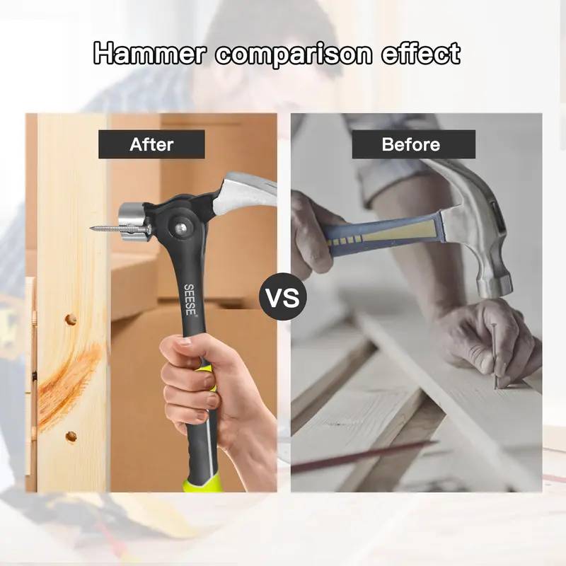 Multi-Angle Adjustable Claw Hammer & Wire Puller