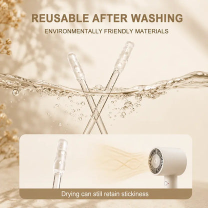 Gently Lift Wax & Debris with Adhesive Precision Swabs