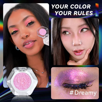 High-Shimmer Holographic Glitter Single Eyeshadow Powder