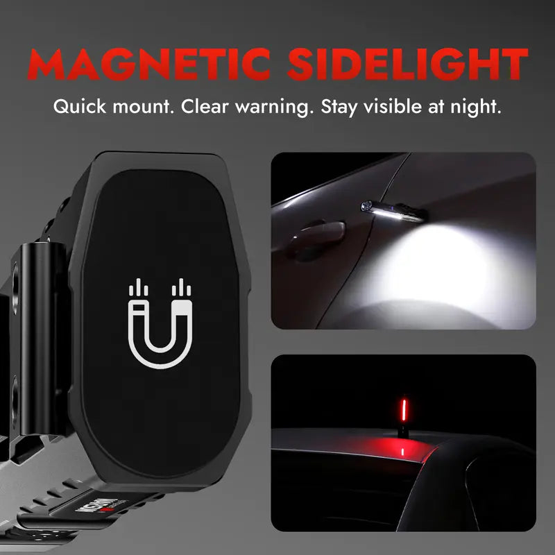 Ultra-Bright EDC Dual-LED Pocket Flashlight with UV & Side Work Light